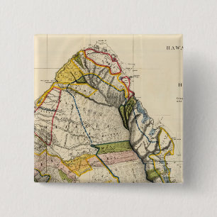 Oahu, Hawaii 15 Cm Square Badge