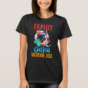 Oahu Hawaii 2022 Hawaiian Matching Family Group Va T-Shirt