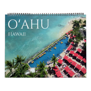 o'ahu hawaii 2025 large calendar