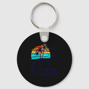 Oahu Hawaii 2026 Vacation Beach Matching Family Gr Key Ring