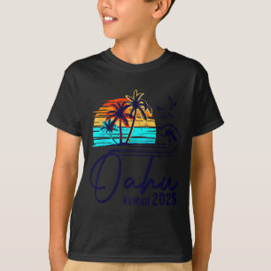Oahu Hawaii 2026 Vacation Beach Matching Family Gr T-Shirt