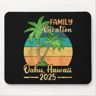 Oahu Hawaii Beach Family Vacation 2025 Summer  Mouse Pad