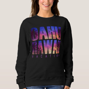 Oahu Hawaii Beach Summer Vacation Matching Family Sweatshirt