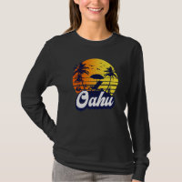Oahu Hawaii Hawaiian Sunset Beach Retro Premium