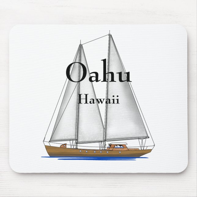Oahu Hawaii Mouse Pad (Front)