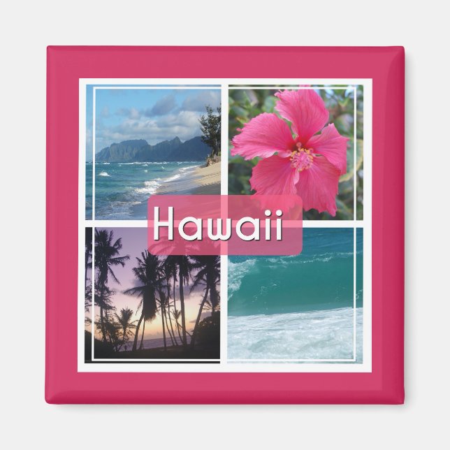 Oahu, Hawaii Seascape Magnet (Front)