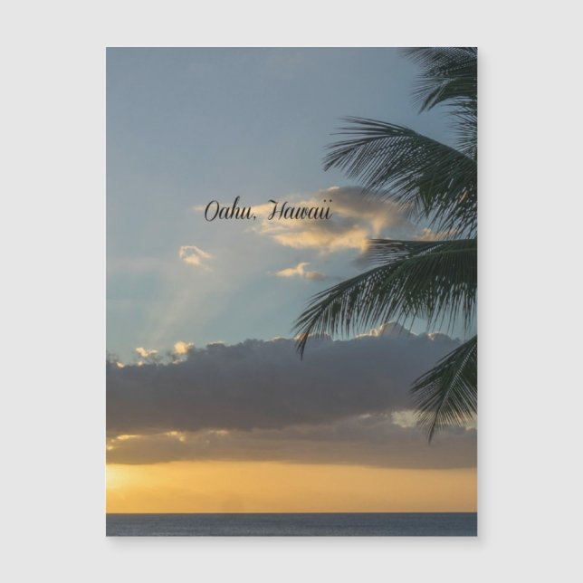 Oahu, Hawaii sunset (Front)