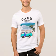 Oahu Kamaʻaina Turquoise Vintage Van Surfboard