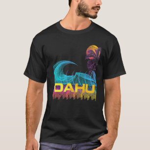 Oahu Retro 80s Style Vintage Vaporwave Surf T-Shirt