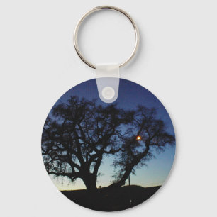 Oak at Dusk Key Ring