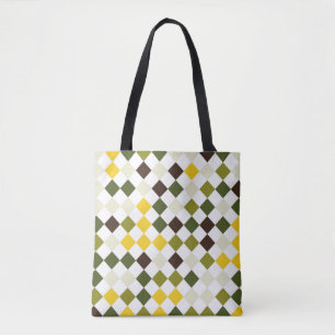 Oak Bark Harlequin Tote Bag