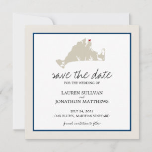 Oak Bluffs Martha's Vineyard Save the Date