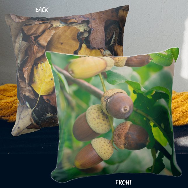 Oak branches with acorns cushion (Creator Uploaded)