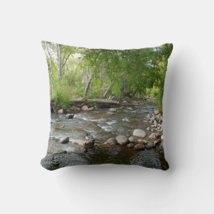Oak Creek and Mallard Ducks Nature Photography Cushion