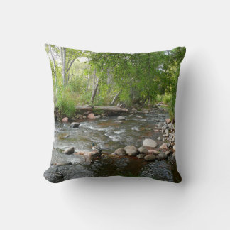Oak Creek and Mallard Ducks Nature Photography Cushion