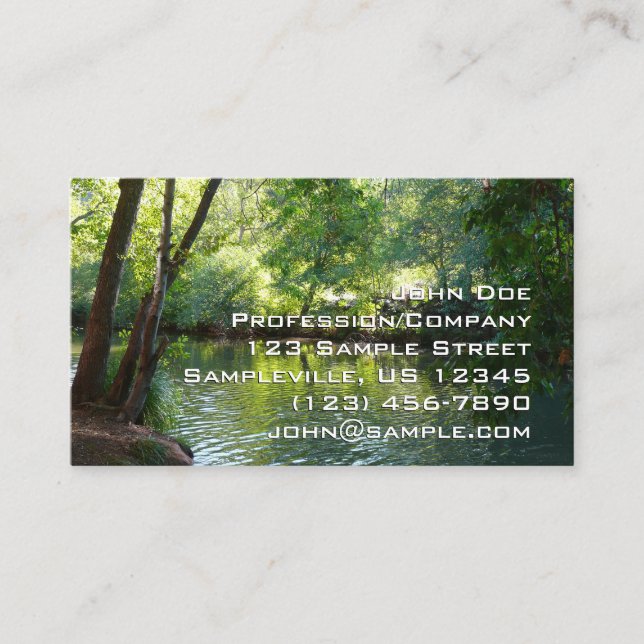 Oak Creek I in Sedona Arizona Nature Photography Business Card (Front)