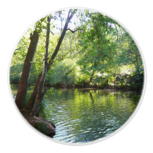 Oak Creek I in Sedona Arizona Nature Photography Ceramic Knob