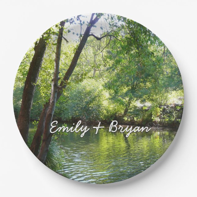 Oak Creek I in Sedona Arizona Nature Photography Paper Plate (Front)