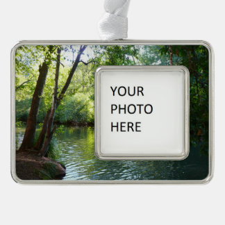 Oak Creek I in Sedona Arizona Nature Photography Silver Plated Framed Ornament
