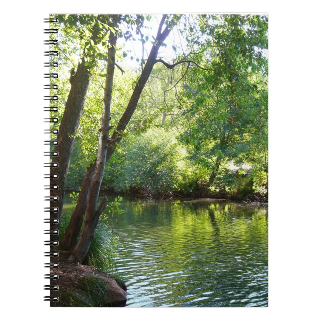Oak Creek I in Sedona Arizona Nature Photography Spiral Notebook (Front)
