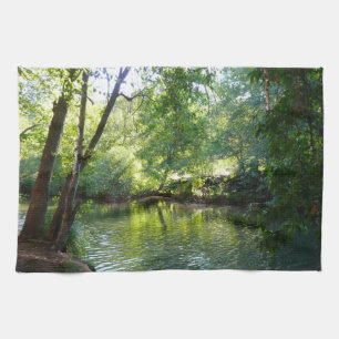 Oak Creek I in Sedona Arizona Nature Photography Tea Towel
