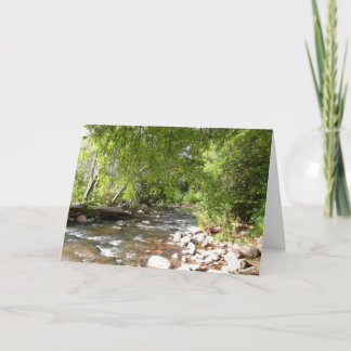 Oak Creek II in Sedona Arizona Nature Photography Card