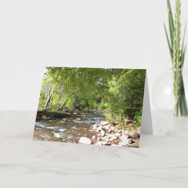 Oak Creek II in Sedona Arizona Nature Photography Card (Front)