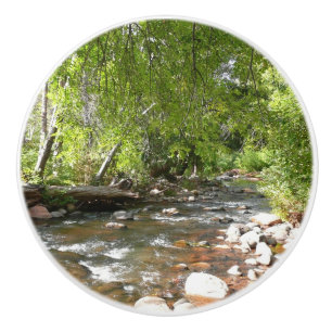 Oak Creek II in Sedona Arizona Nature Photography Ceramic Knob