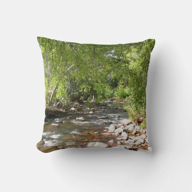 Oak Creek II in Sedona Arizona Nature Photography Cushion (Front)