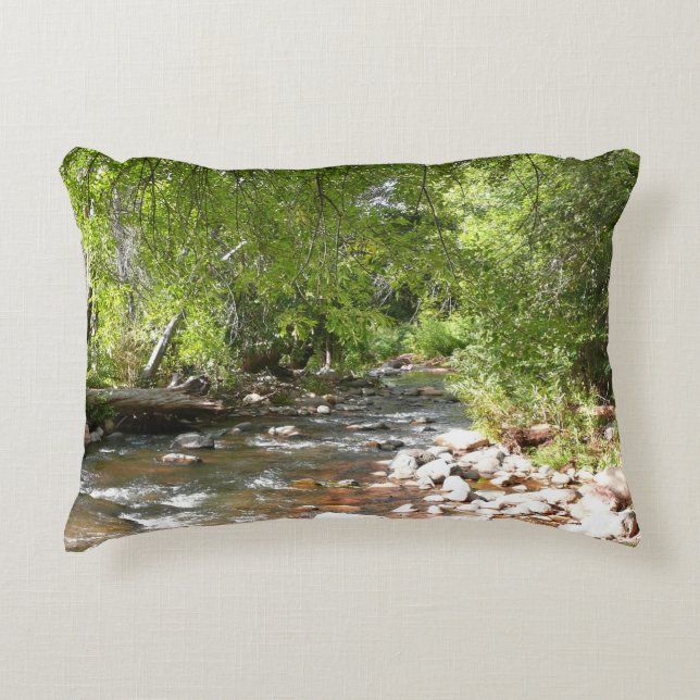 Oak Creek II in Sedona Arizona Nature Photography Decorative Cushion (Front)