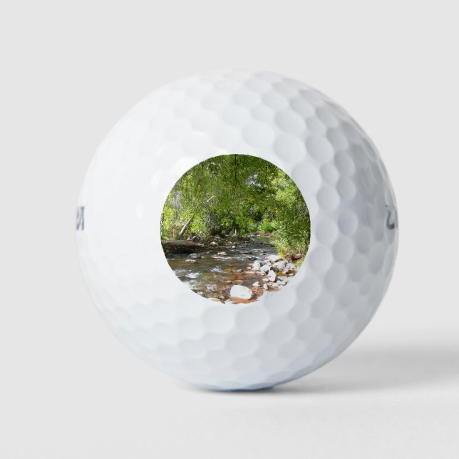 Oak Creek II in Sedona Arizona Nature Photography Golf Balls (Front)