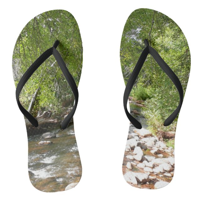 Oak Creek II in Sedona Arizona Nature Photography Jandals (Footbed)