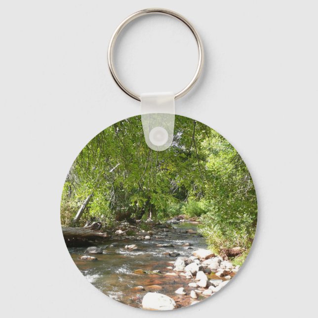 Oak Creek II in Sedona Arizona Nature Photography Key Ring (Front)