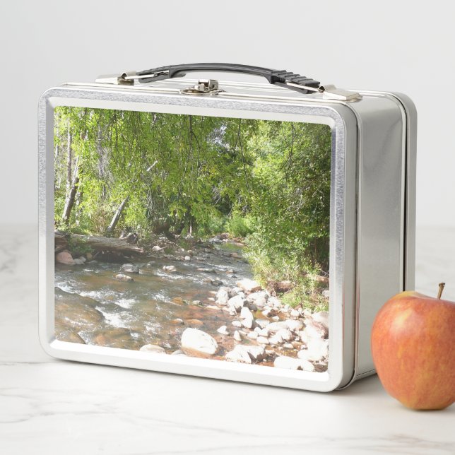 Oak Creek II in Sedona Arizona Nature Photography Metal Lunch Box (In Situ)