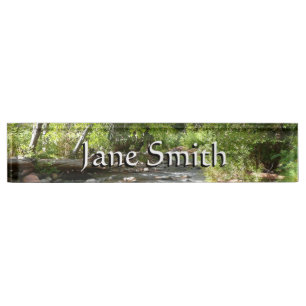 Oak Creek II in Sedona Arizona Nature Photography Nameplate