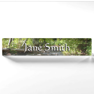 Oak Creek II in Sedona Arizona Nature Photography Nameplate