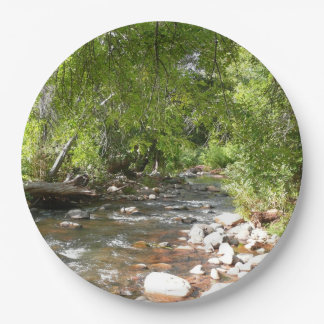 Oak Creek II in Sedona Arizona Nature Photography Paper Plate