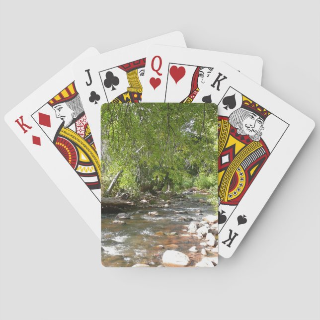 Oak Creek II in Sedona Arizona Nature Photography Playing Cards (Back)