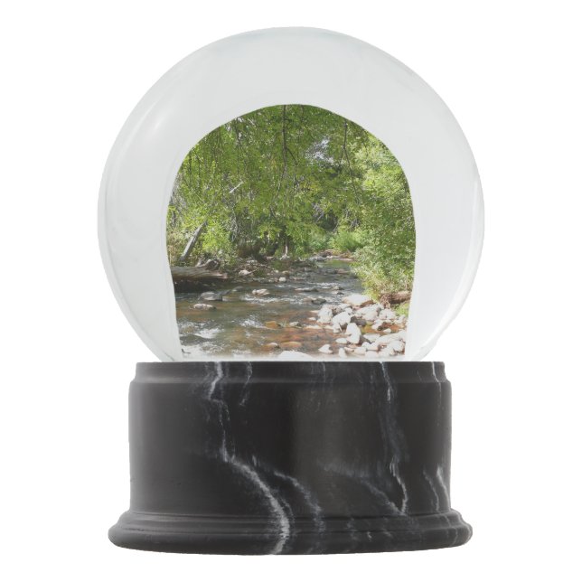 Oak Creek II in Sedona Arizona Nature Photography Snow Globe (Front)