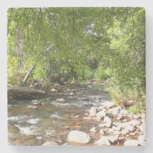 Oak Creek II in Sedona Arizona Nature Photography Stone Coaster