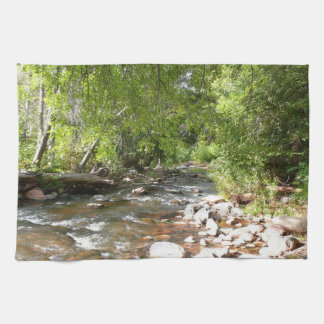 Oak Creek II in Sedona Arizona Nature Photography Tea Towel