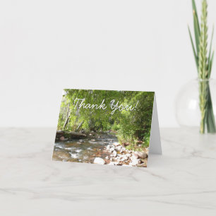Oak Creek II in Sedona Arizona Nature Photography Thank You Card