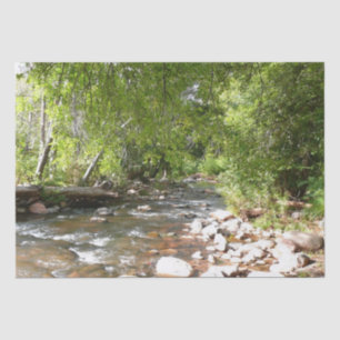 Oak Creek II in Sedona Arizona Nature Photography Tissue Paper