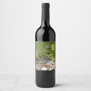 Oak Creek II in Sedona Arizona Nature Photography Wine Label