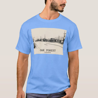 Oak Forest Illinois Oversized T-Shirt