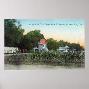 Oak Grove Villa SceneEl Verano, CA Poster
