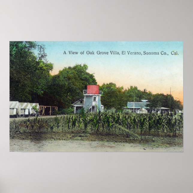 Oak Grove Villa SceneEl Verano, CA Poster (Front)