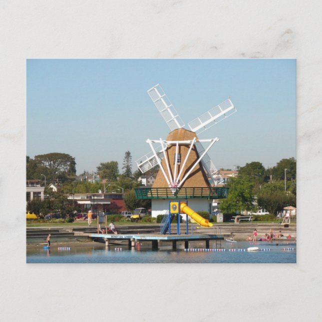 Oak Harbour City Beach Postcard (Front)