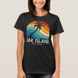 Oak Island Beach North Carolina Beach Palm Tree So T-Shirt