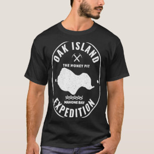 Oak Island Expedition Treasure Hunting Retro Myste T-Shirt